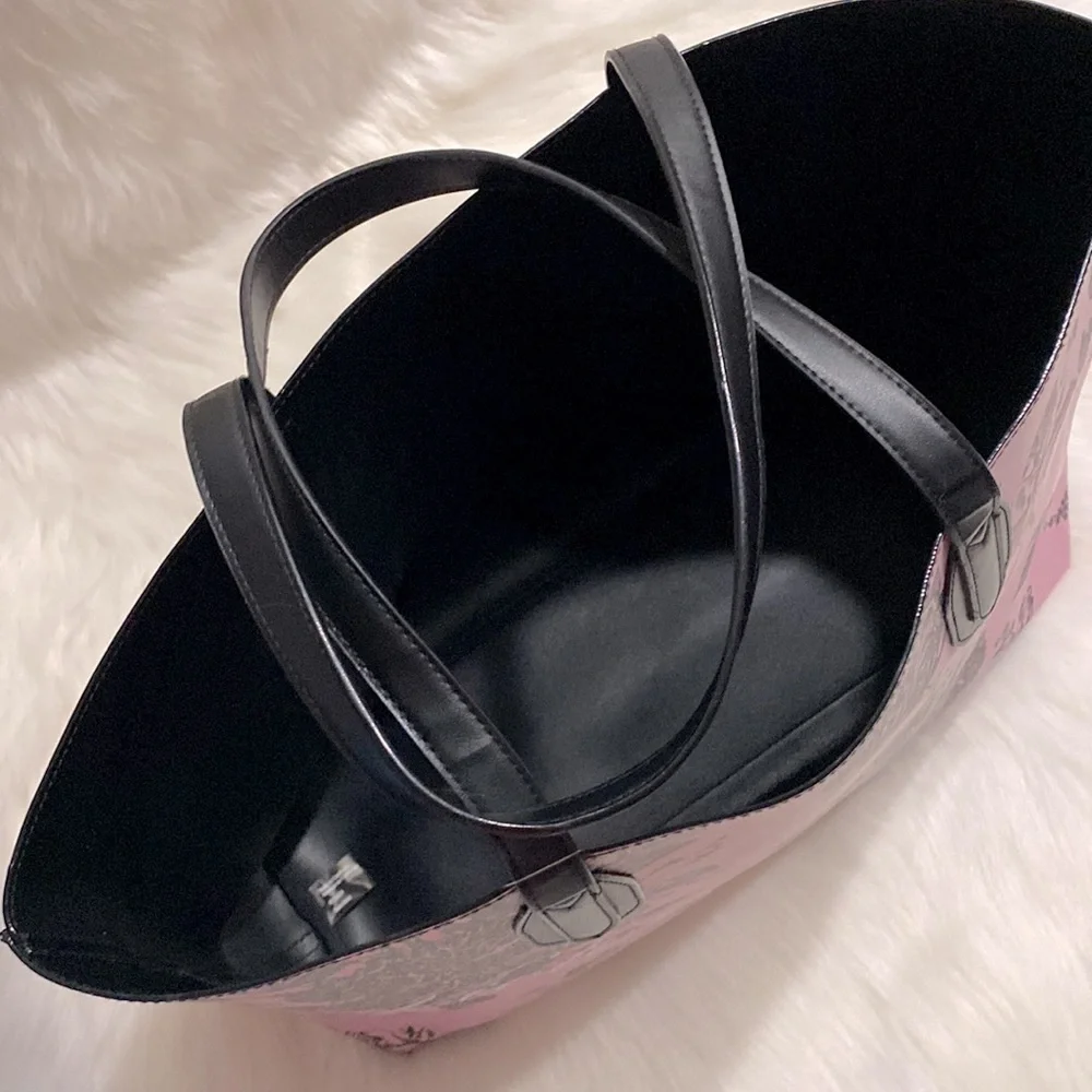 Victoria’s Secret Pink and Black Rose Tote NWT Excellent Condition - Picture 3 of 9